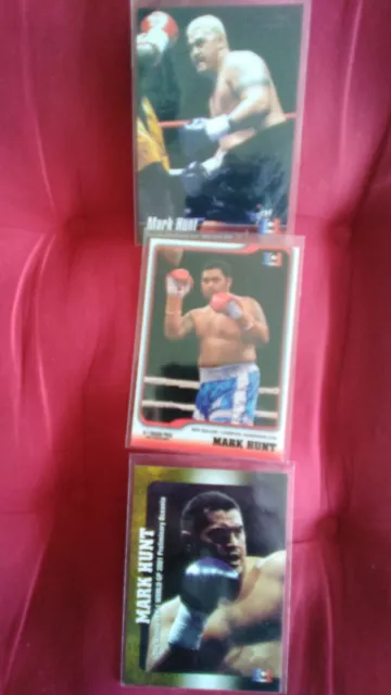 x3 cards cartes k1 ufc mark hunt