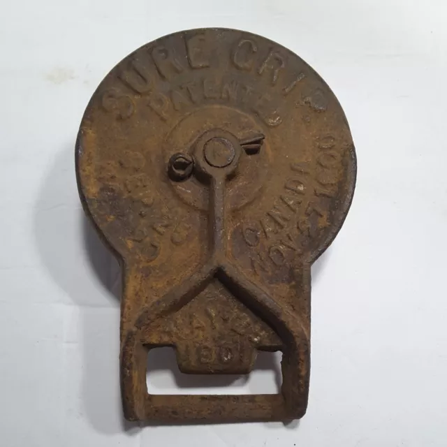 1 Antique Vintage Myers Sure Grip Barn Door Roller Cast Iron Louden Porter