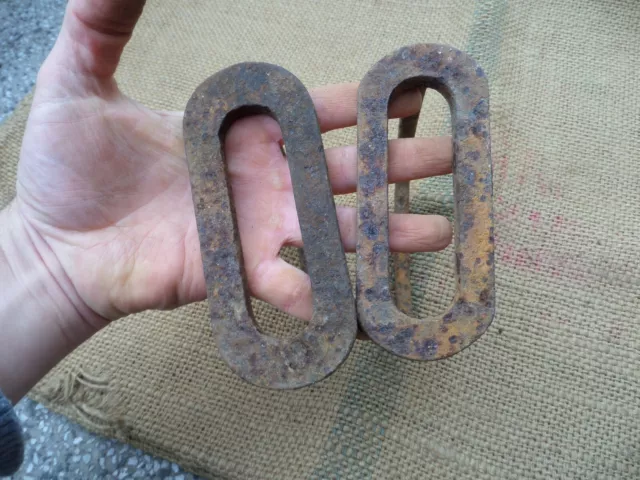 Antique Ottoman Battle Horse Stirrups 19Th Century Wrought Iron Hand Forged 3
