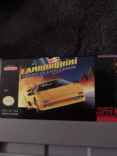 LAMBORGHINI AMERICAN CHALLENGE - SNES Super Nintendo - Jeu seul version US  NTSC EUR 50,00 - PicClick FR