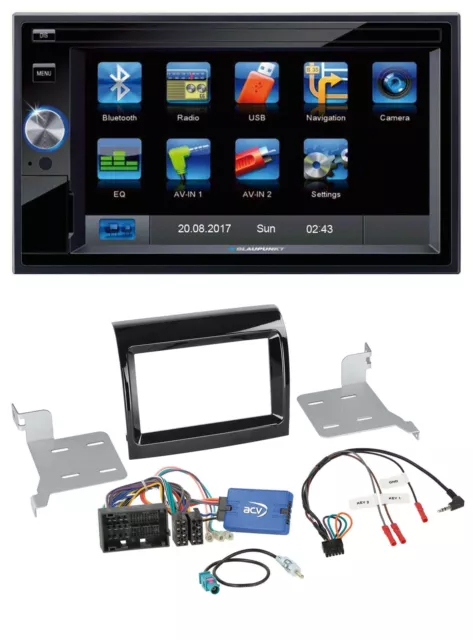 Blaupunkt Lenkrad USB Bluetooth TMC 2DIN Navigation für Citroen Fiat Peugeot 201