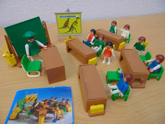 PLAYMOBIL 3522 VINTAGE 1984 Professeur d'école Classe Enfants 90