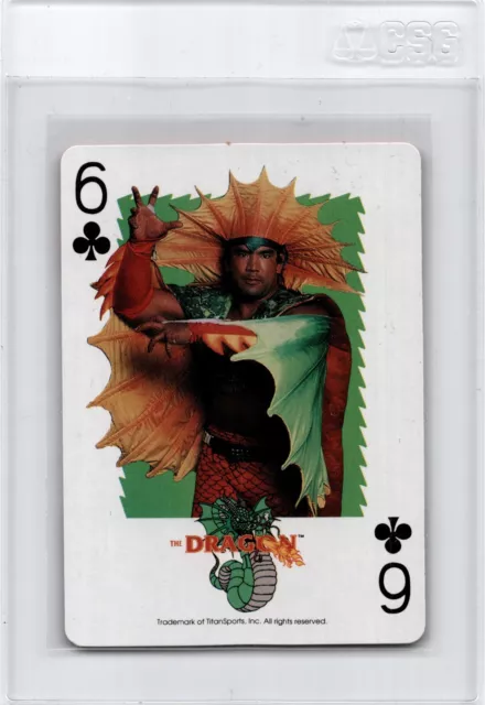 1991 Titan Sports WWF WWE Playing Cards Ricky The Steamboat Dragon