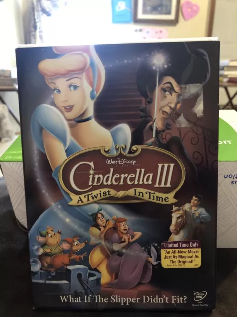 Cinderella III: A Twist in Time (DVD, 2007, Disney)  Factory Sealed