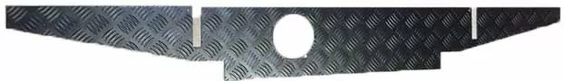 LAND ROVER SERIES 2/2A & 3 BLACK CHEQUER PLATE CROSSMEMBER COVER for NRC236