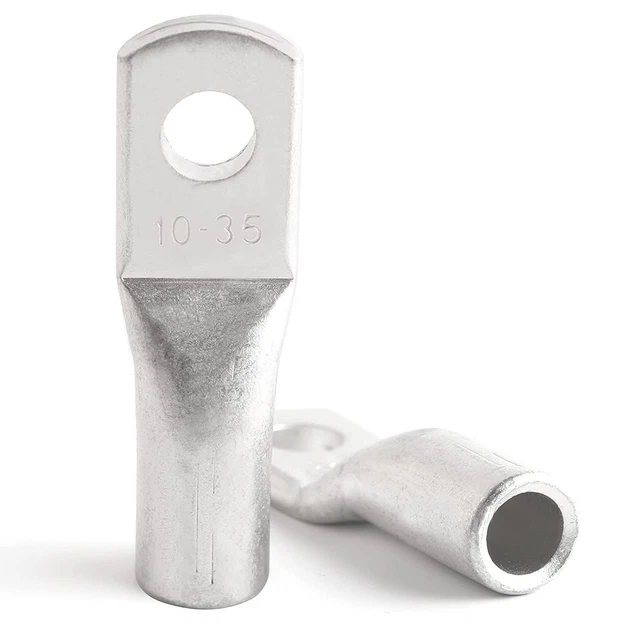 12-10 Gauge Wire Lugs 1/4" Stud (M6) 30Pcs UL Heavy Duty Battery Cable Lu