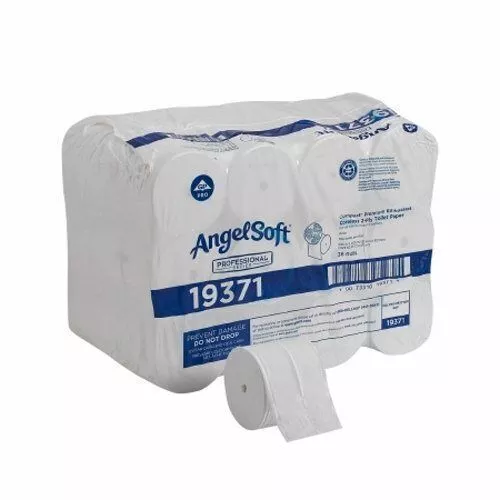 Toilette Tissue Angel Soft Professionnel Séries Compact Blanc 2-Ply Norme Size C