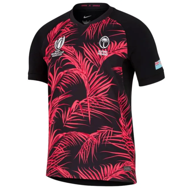 Fiji Rugby Shirt 2023 World Cup Home Away Men's Jersey Size: S-5XL