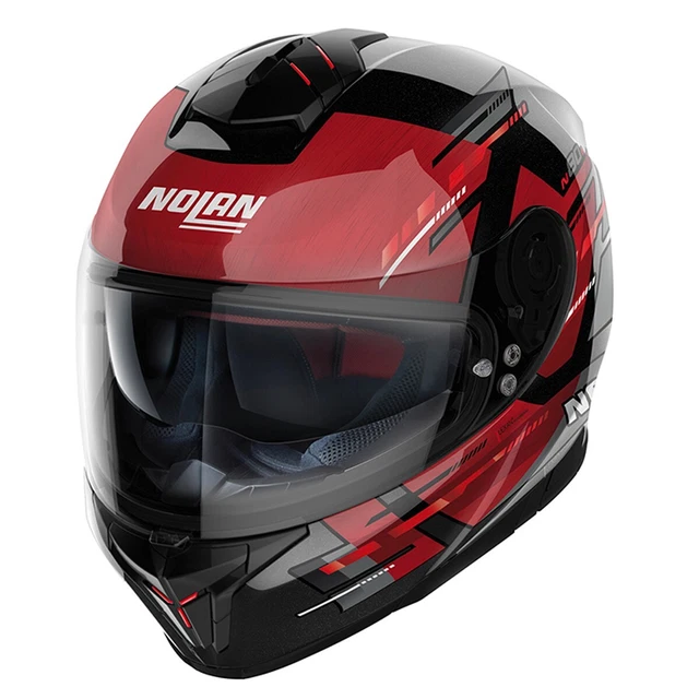 Casque Moto ProtectWEAR H510 Flèche Noire/Rouge Mat - XS - Homologué ECE 22.05