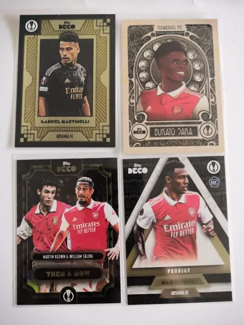 Topps Fussball Karten Sammlung - Arsenal London (Deco, Rookie)