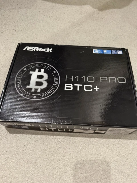 ASROCK H110 PRO BTC+ 13x PCI-X Motherboard and Intel System Bundle with ...