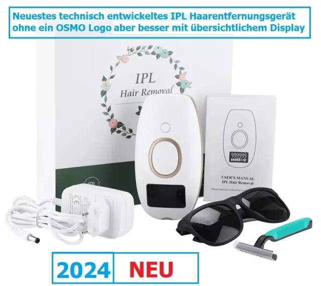 IPL Laser V8 Dauer-Haarentfernung - mit Display - 5 Stufen - wie OSMO-LASER NEU