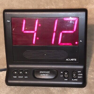 AcuRite Acurite 13027A1 Chaney Instrument Alarm Clock With Time Zone & Daylight Savings 