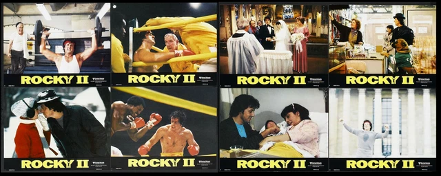 “Rocky II” Set of 8 Original Lobby Cards / Colour Front Of House Stills main image 1
