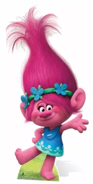 Princesa Poppy Punk Troll Troll Official Trolls World Tour Lifesize  Cardboard Reout