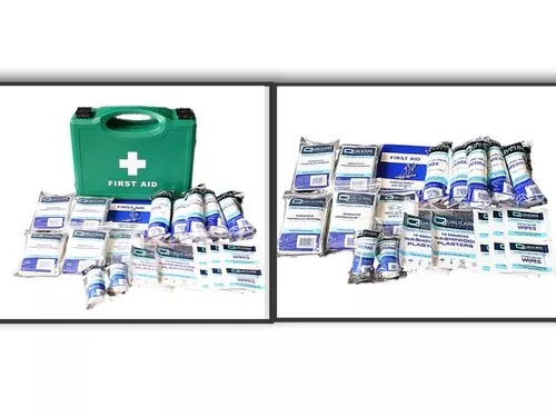 Standard HSE Compliant 10 Person First Aid Full Box Kit or Refill only