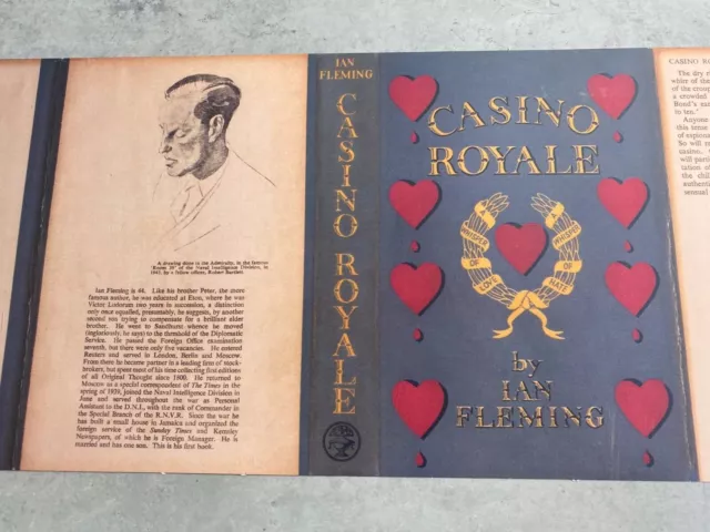 Casino Royale FIRST EDITION 1st/1st Facsimile DUST JACKET Ian Fleming James Bond