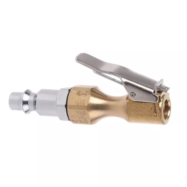 Brass Air Chuck Open Flow Tire Chuck Heavy Duty Lock on Tire Inflator Chuck