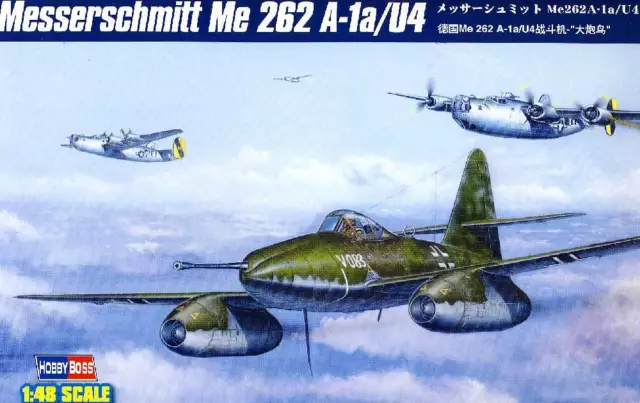 HobbyBoss Messerschmitt Me-262A-1a/U4 50-mm-MK 214 Kanone 1:48 Modell-Bausatz