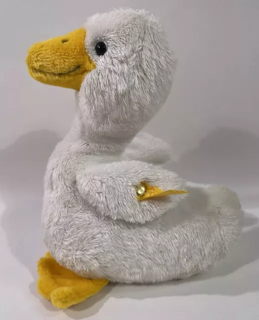 Steiff Baby Schwan Vintage mit Knopf im Ohr Plüschtier Retro AF86