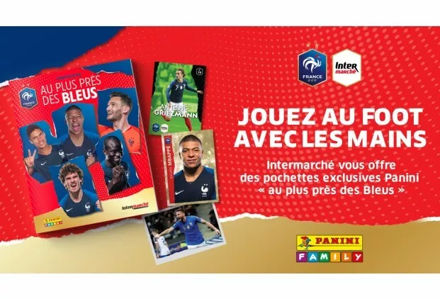 40 Stickers Equipe de France de Football Panini