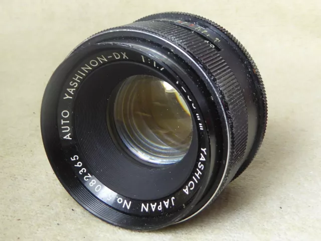 Yashica Auto Yashinon DX 50mm F1.7 Lens M42 Mount + CAP + FILTER