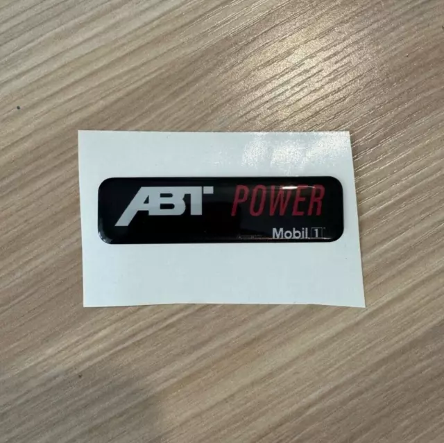 ABT Power 3D Gel gewölbt Aufkleber Abzeichen Legierung Autoaufkleber 70x20mm