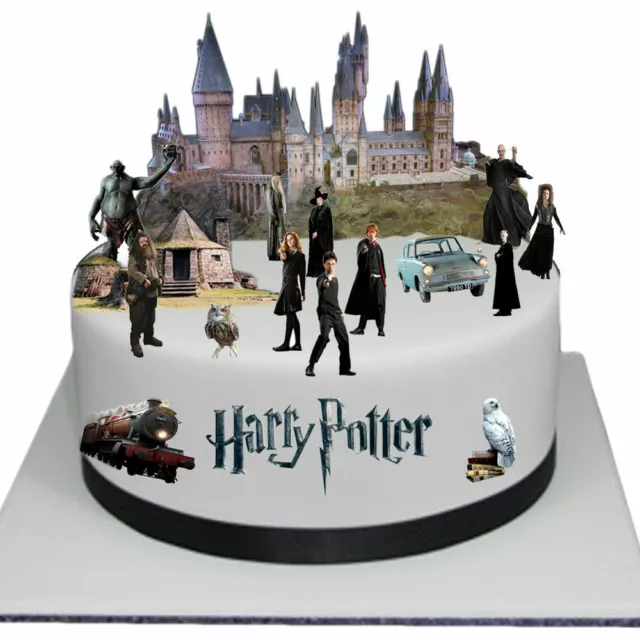 Harry Potter Szene essbar dick Waffelpapier Kuchen Topper Dekorationen
