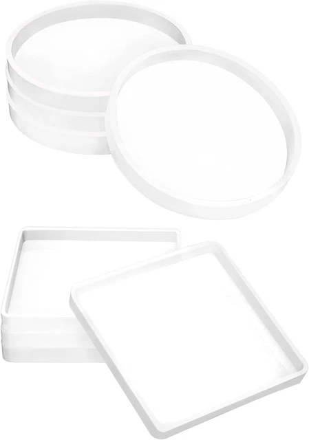 SENHAI Silikonformen Für Epoxidharz – 8-teiliges Set Für Unregelmäßige Geoden-Untersetzer – DIY Achat-Untersetzer