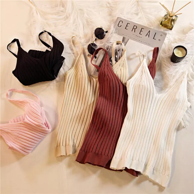 Camicia estiva donna cinturino spaghetti collo a V serbatoio camice retch fondo coreanoB-H7