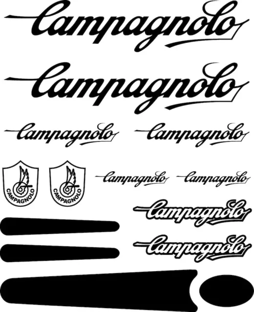 COLOURS Campagnolo Bike Bicycle Frame Decals Stickers Graphic Adhesive Set Vinyl