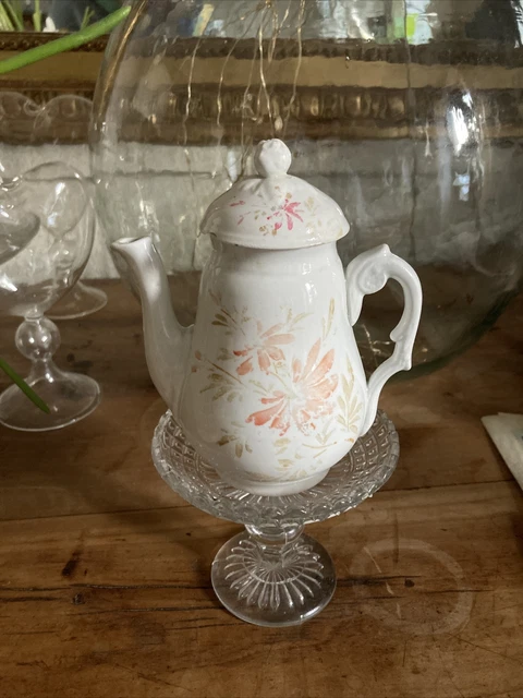 Ancienne Cafetière En Fer Blanc Pour Dinette De Poupée - Fabrication France