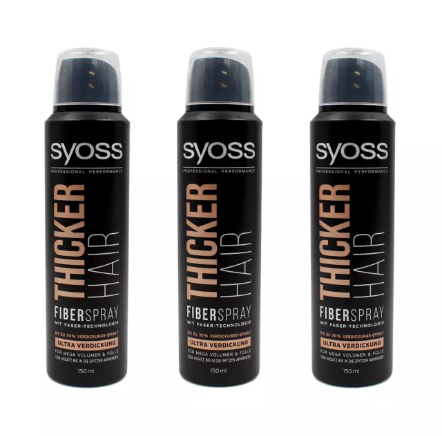 Syoss Thicker Hair Fiber Spray , 3x150ml EAN 4015100308938