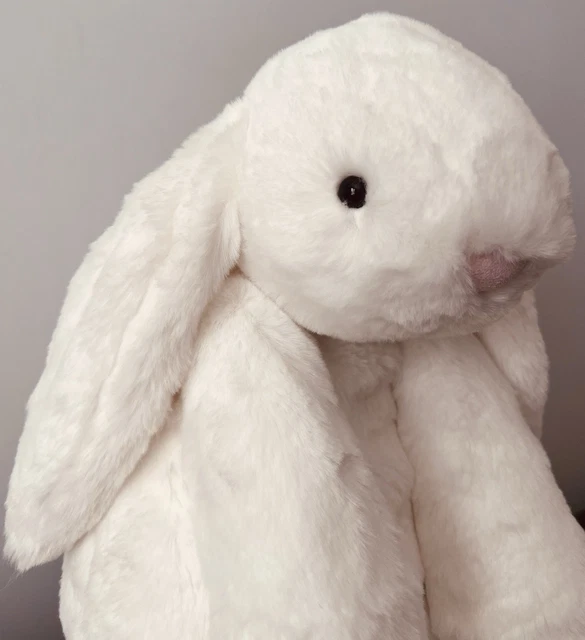White Smudge Rabbit JELLYCAT HUGE SMUDGE Bunny White Company Exclusive £125.48 - PicClick UK