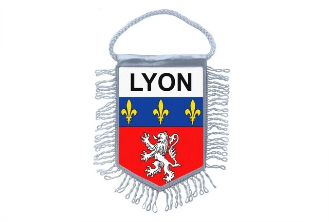 Mini Drapeau Fanion Akachafactory - 15x10 Cm - Polyester Imprimé Recto-verso - Décoration Voiture, Souvenir Paris