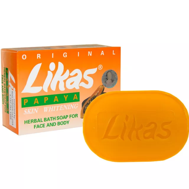 [LIKAS] Papaya Skin Whitening Herbal Face and Body Bar Soap 135g NEW