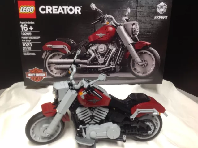 Harley Davidson Motorcycle 2019 FLSTF Fat Boy Lego Model Kit NIB