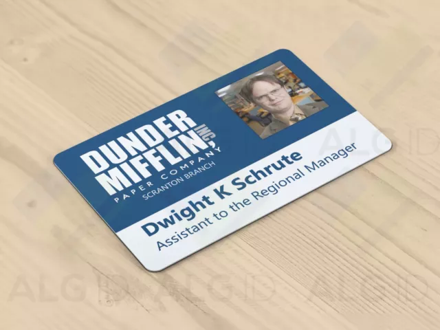 The Office Pam Halpert Beesly Dunder Mifflin ID Badge Name Tag Cosplay  Costume