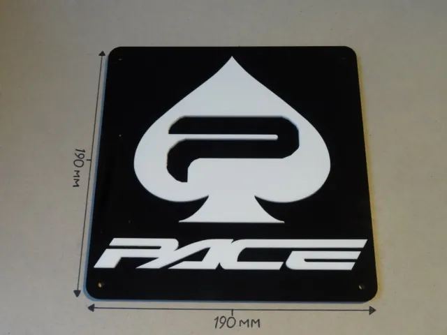 PACE Bikes, PACE MTB, Cycling Sign, Black & White, 190x190mm