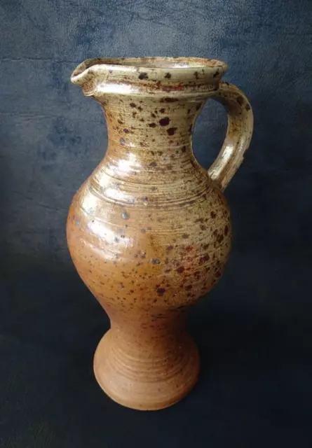 ancien grand vase pichet broc cruche céramique Grès 32,5 cm déco rétro vintage