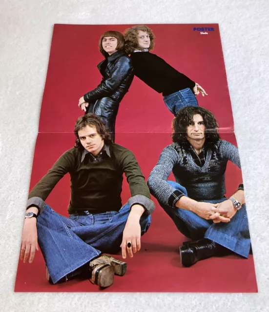 SLADE 1974 Swedish Poster Music Magazine 1970s Rare Vintage