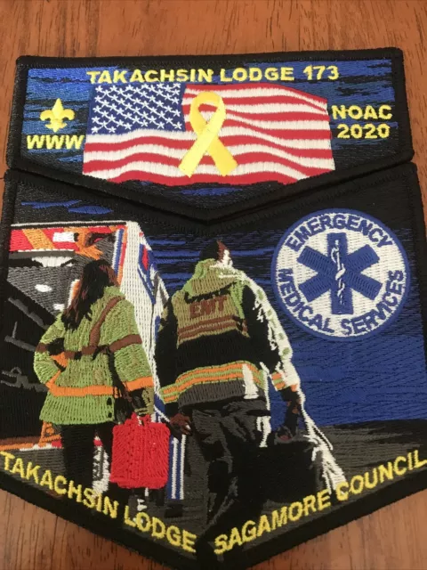 Boy Scout OA 173 Takachsin Lodge NOAC 2020 Emergency Medical Services Flap Set