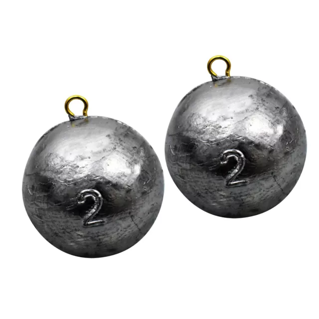 2 PACK SALMON Cannonball Weight 2lb Lead Downrigger Sinker $20.95 - PicClick
