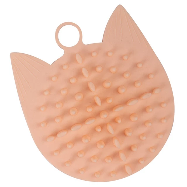 1Pc Pet Silikon Massieren Kamm Hund Selbst Groomer Katze Kratzen Bord