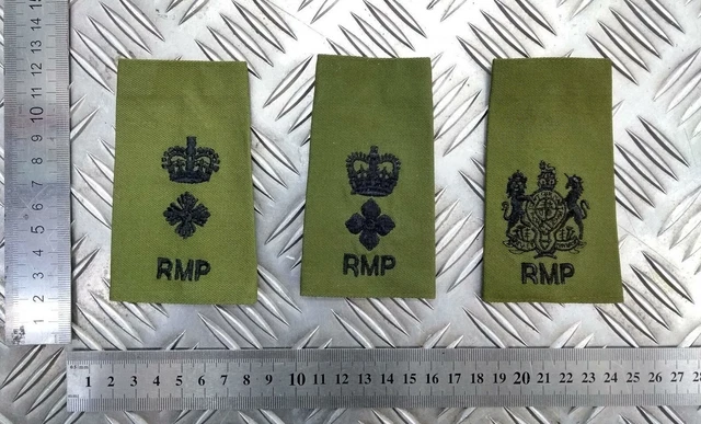 RMP OD GREEN Rank Slides Genuine British Army - NEW £13.99 - PicClick UK