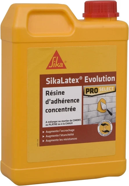 SikaLatex Evolution, Résine d'accrochage pour adhérence et étanchéité des 2L