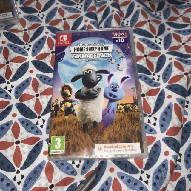 SHAUN THE SHEEP Farmageddon Nintendo Switch Code In Box 5 £8.71