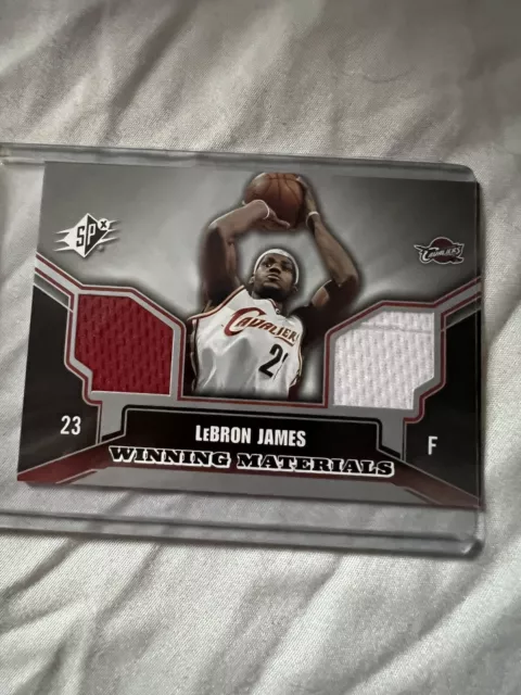 LeBron James/Karl Malone 2009-10 SP Game Used Combo Materials #/155 –  Basketball Card Guy