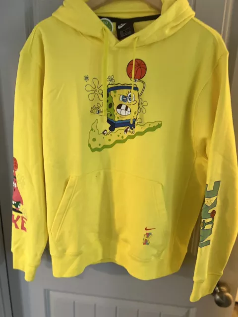 spongebob nike hoodie yellow