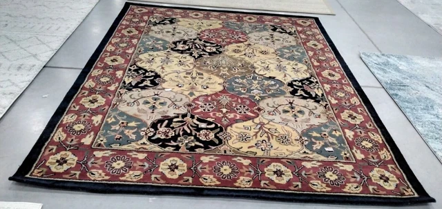MULTI / NAVY 7'-6" X 9'-6" Hole in Rug, Reduced Price 1172737214 HG510A-8
